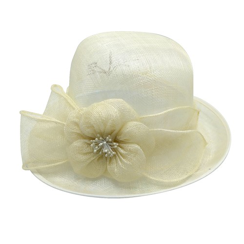 Chapeau capeline mariage noeud - capeline,