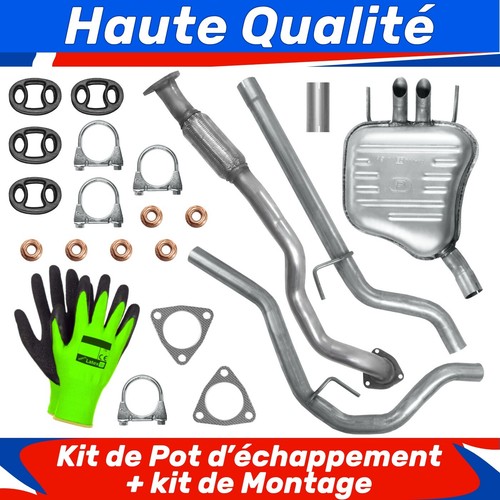 Kit pot échappement pour - pot,