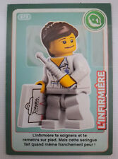 Carte Lego CRÉE TON MONDE Auchan n° 073 : l'infirmière