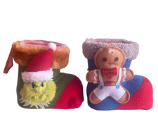 Bottes de Noël Grinch et poupée au gingembre décoration de Noël -...