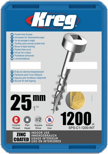 Kreg vis poche zinc 25mm - kreg,