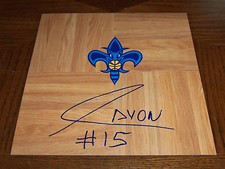 New Orleans Hornets GUSTAVO AYON Signed Autographed Basketball Floor COA! PROOF!