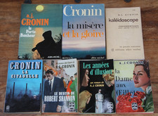 A.-J. CRONIN - LOT DE 7 LIVRES - LA MISERE ET LA GLOIRE - A. MICHEL/POCHE - 1962