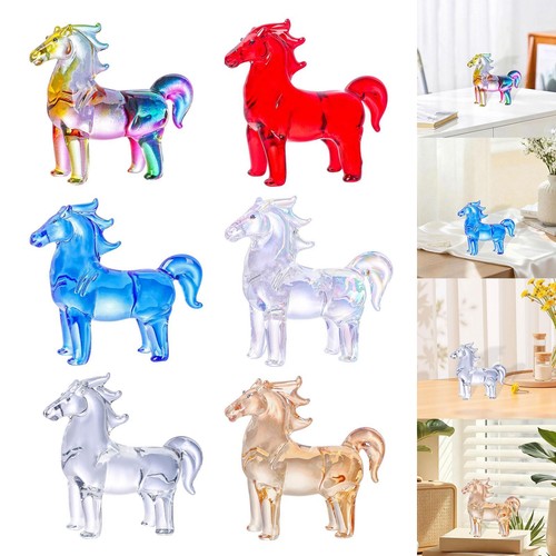 Figurine cheval verre - de,