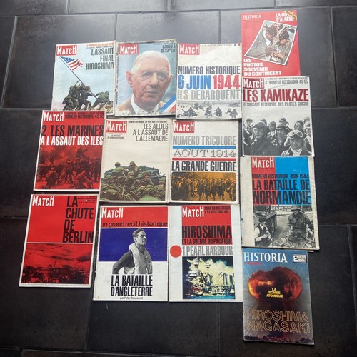 Lot revues paris match - 📚,