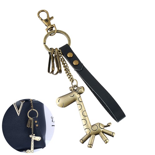Rétro girafe alliage cuir - girafe, en