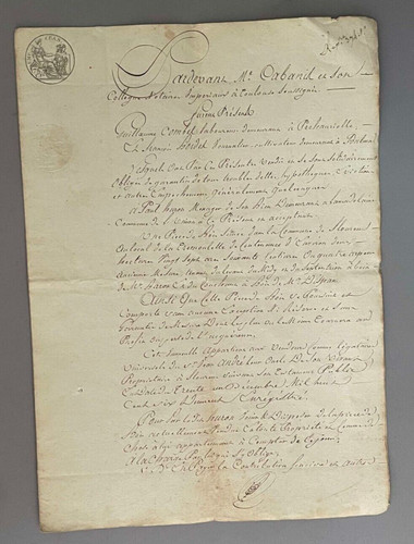 Vieux papier ancien acte - vieux, civil