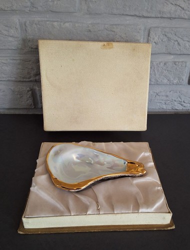 Beurrier porcelaine dorée - porcelaine,