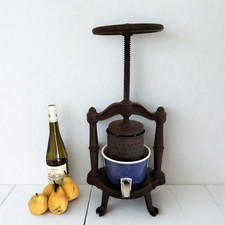 Antique French Cast Iron Table Top Press – Enormous 1900s Cheese & Fruit Press.