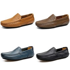 mocassin cuir homme noir bleu