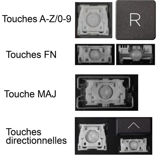 Touche clavier français - de,