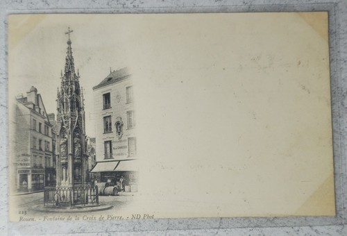 Cpa rouen fontaine croix - de,