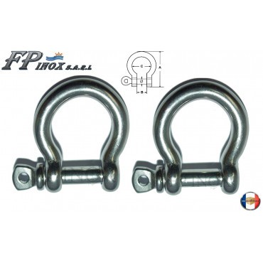 Manille lyre 12mm libre lot - 12mm,