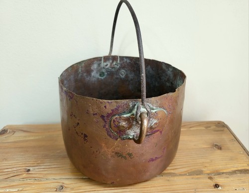 Marmite chaudron cuivre - chaudron,