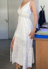 Robe longue dentelle anglaise