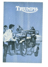 Triumph Moto Brochure Neuf