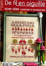 De fil en aiguille N°11 HS point croix Samplers et marquoirs Véronique Enginger