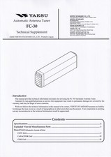 Service Manuel D'Instructions pour Yaesu FC-30