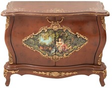 Doppeltüriges Amiko Buffet B015/116x59x85 cm-Braun Doré Antique Console