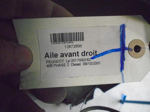 Aile avant droit peugeot - avant,