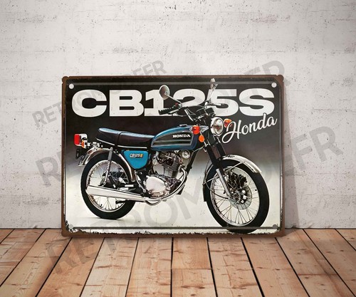 Plaque métal vintage honda - métal, cb