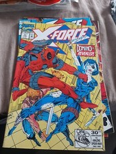 X-Force 11 . 1st ( real ) Domino / Deadpool App. HOT ! Marvel 1992 . VF VO US