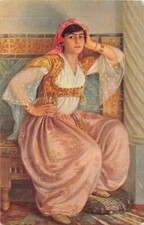 TUNISIE - Tunisienne, Tableau d'A. Aublet, Salon de Paris - I. Lapina 961