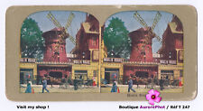 PARIS, LE MOULIN ROUGE, CABARET SPECTACLE, STÉRÉO COULEUR -T247