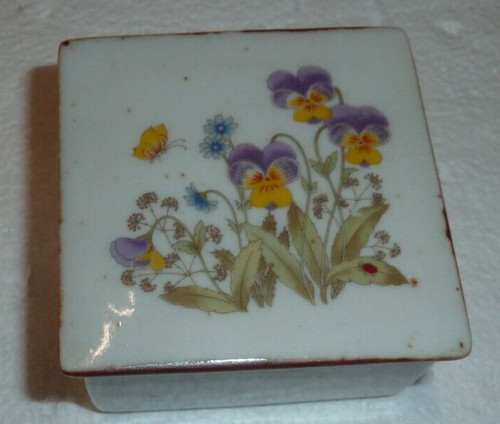 Boite carrée vintage - en, grès