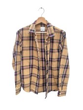 Sandro Paris Brown Checkered Shirt  Size XS Extra small