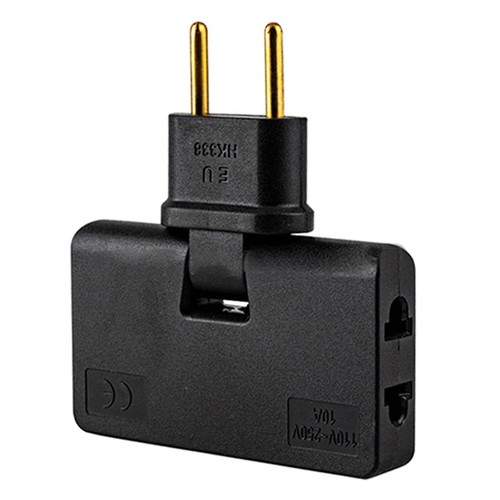 Adaptateur prise murale plate