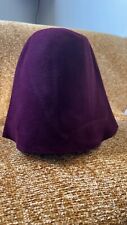 cloche feutre poils,  lit de vin , touché velours, belle qualité, modiste