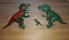 PLAYMOBIL ANIMAL JUNGLE PREHISTOIRE COUPLE TYRANNOSAURE T-REX DINOSAURE + BEBE