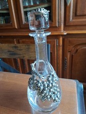 Carafe a Vin a décanter - motif de grappe en étain
