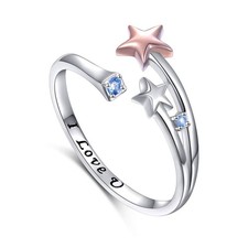 Bague ouverte réglable - , en