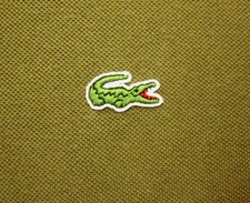 IZOD green polo youth size 4 Lacoste Crocodile retro vtg small kids 1980s preppy