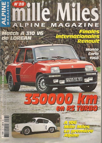 Mille miles renault turbo - renault,