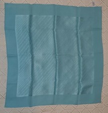 Foulard / Carré de Soie - Lancel - 60 x 60 cm - 100% Soie - Bleu Clair 