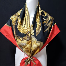 RARE VINTAGE foulard en soie