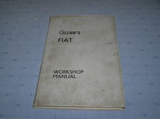 FIAT 500/600/1100/1500 MANUEL D'ATELIER (GLENNS) HARDBACK - 1964