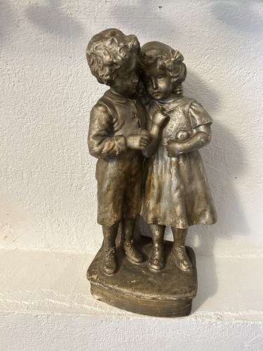 Statue plâtre 1920 patine - statue,