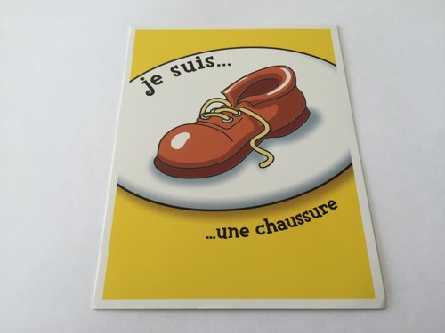 Carte suis une chaussure - carte,