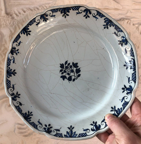Ancienne assiette plat faience - plat,