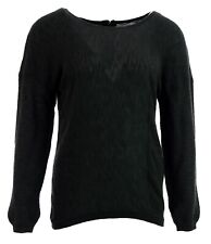 Pull fantaisie zip bijou femme ONLY noir Robin black pullover 15104562 taille L