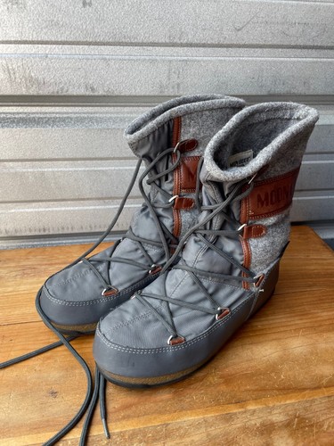 Tecnica moon boots gray felt - tecnica,