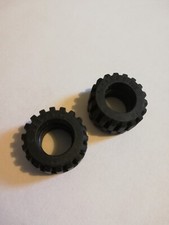 LEGO lot de 2 roues pneus noir voiture pièces vrac objets #18