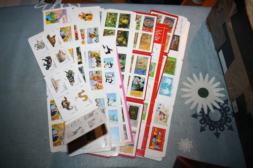 Lot timbres lettre - :, g