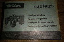 catalogue pièce tracteur Holder A20 A 21sn  , 158 pages nombreux dessins