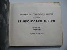 Broussard MH 1521 / fascicule 1 / voilure / plan / aviation / France / 1959