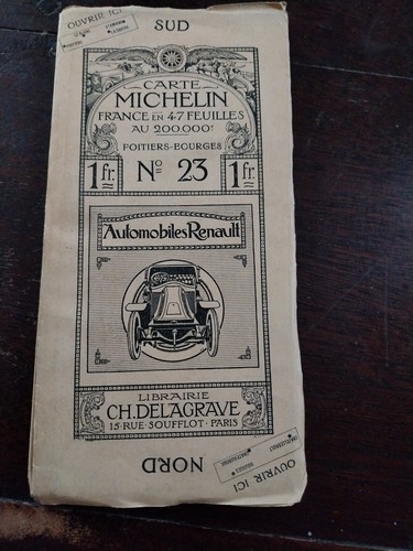 Carte routiere ancienne - carte,
